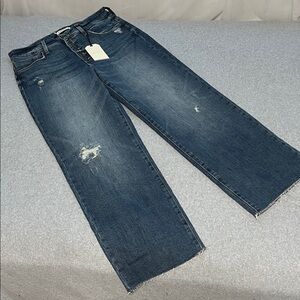 Whetherly James Wide High Rise Jeans Womens Size 8 
Distressed Essentials Boho